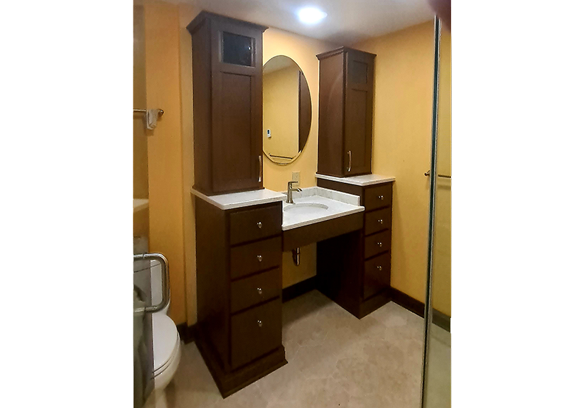 Bathroom with Cabinets