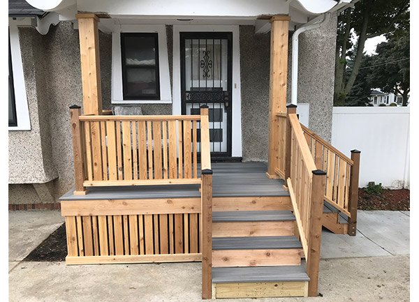 Outdoor Environments Deck with Stairs